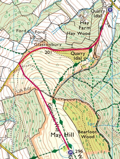 may-hill-route-map